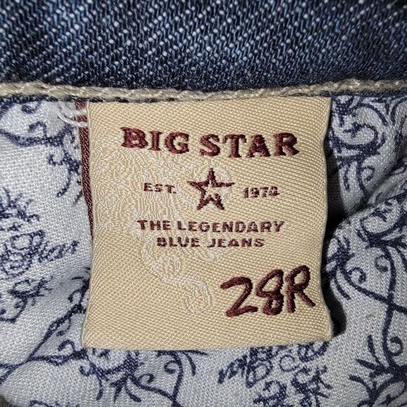 Big Star Sweet ultra low rise bootcut denim jeans size 28 - Picture 5 of 6